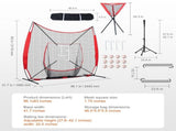 7x7 ft Baseball Softball Practice Net, Portable Baseball Training Net for Hitting Catching Pitching, V952-77YCDPJXLW77Z9CFSV0