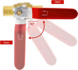 10pcs PEX Ball Valves, 3/4" PEX Brass Full Port Shut Off Ball Valve, Full Port Shut-off Ball Valve, V1258-DP02-WO-781