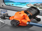 Diaphragm Pump 1.8GPM 6.81 L/min 3-Chamber Water Pump Pressure Switch V952-12VYYSB3Q18GVU9M9V9