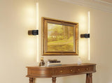 Black Battery Operated Wall Sconce Set of 2, Rechargeable Wireless Wall Lights with Remote and V1171-CB-BOM001619