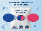 Quad Pack Orange Humidity Visual Silica Gel Desiccant, Standard 200g Moisture Absorber Bags V1221-XM-LB2028-GM76