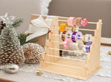 Wooden Ribbon Organizer Rack,Large Capacity Ribbon Holder, Ribbon Spool Holder Stand, Washi Tape V1370-AZ4-15689