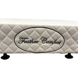 Mattress Base Ensemble Double Size Solid Wooden Slat in Beige with Removable Cover V43-BASE-DB-BG