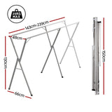 Artiss Clothes Rack Adjustable Foldable Steel HANGER-B-06-FLD-SI