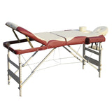 YES4HOMES 3 Fold Portable Aluminium Massage Table Massage Bed Beauty Therapy V278-3-ALUM-FOLD-57F-CB