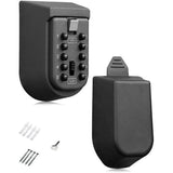 Wall Mounted Key Safe Box - Weatherproof 10-Digit Combination Lock, Anti-Theft Storage for Home & V1369-AZ3-W-11576