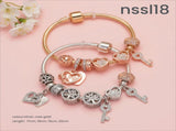 10 Styles Charm Bracelets Set Colorful Alloy & Glass Beaded Bracelets,Buy 2 for Better V1132-NSSL27-DOUBLE