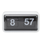 Retro Flip Clock Multifunctional Stylish Innovative Mechanical Flip Desk Clock with Clear Cover for V1294-YM0901-3115240045311