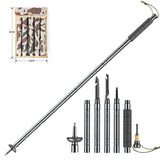 Multifunctional Hiking Trekking Poles Lightweight Collapsible Walking Stick AU V201-W12894935