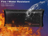 2pcs Fireproof Document Bags, 8.2x4.7" Waterproof Fireproof Money Bag, Safe Storage Pouch with V1192-AZ-W-19794