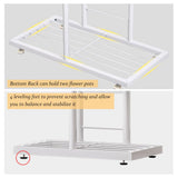 4-Tier Display Shelf Flower Pots Rack Plant Stand Potting Ladder Planter Stand Heavy Duty Storage V1294-YM0901-H41208DG