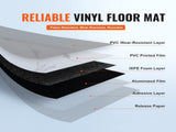 Self Adhesive Vinyl Floor Tiles 390 x 23.6 inch, 1.5mm Thick Peel & Stick, White Marble Texture DIY V952-ZZYXJDDBDLS1GEOEHV0