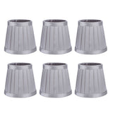 6Pcs Bedroom Cloth Fabric Lampshade Lamp Cover Shade for E14 Chandelier Wall Light Bulb V1294-YM0901-3119200095911