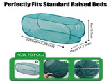 2 Pack 39*16*18inch Green Garden Covers for Raised Beds,Pop Up Mesh Plant Cover, 40% Sunblock Shade V1107-CS-ZAILXA36