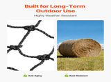 Round Bale Hay Net, 1.5 x 1.5 x 1.5 m, 44.45 x 44.45 mm Holes, PE Material, Reinforced Knotted V952-MGCWZWYYJW55TJWBB001V0