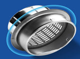 304 Stainless Steel Exhaust Hood Weatherproof Round Ventilation Grill Range Hood Exhaust Pipe Cover V1294-YM0706-3117230233712
