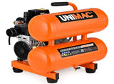 UNIMAC 16L Twin Tank Air Compressor, 116PSI Portable Silent Oil-Free Electric, for Airtools Tyre V219-TOLACMUM1C6FA