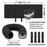 Portable AC Hose Insulation Sleeve, Portable Air Conditioner Hose Cover Wrap, Fits for 5" & 5.9" V1366-AZ2-W-15277