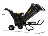 Ducar K70 7HP Wood Chipper Shredder Mulcher Grinder Petrol in Black WCP-K70-BK