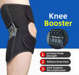 1 Pair Black Adjustable Knee Brace Support with Spring Booster Patella Stabilizer for Squats, V888-ELOSUNG21080