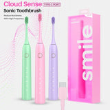 Purple 5 Modes Sonic Electric Toothbrush with Smart Timer - IPX7 Waterproof, 60 Day Battery Life, V888-ELOSUNG56306-2