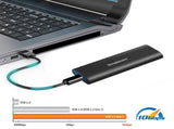 Simplecom SE516 NVMe / SATA Dual Protocol M.2 SSD Tool-Free USB-C Enclosure USB 3.2 Gen 2 10Gbps V28-SE516