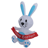 Easter Inflatable Bunny 4FT 210T Polyester IP44 Waterproof Easter Blow Up Rabbit Yard Decoration V1294-YM0901-3115240010712