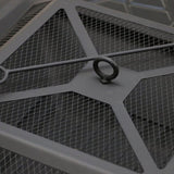 18" Square Metal Fire Pit Outdoor Heater V63-801967