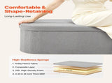 Oval Storage Ottoman Bench, Foldable Teddy Fleece End of Bed Bench, Folding Upholstered Bed Ottoman V952-BYWSZYKZDK40KOB06001V0
