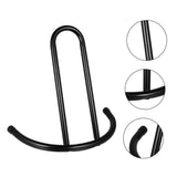 2Pcs Detachable Bike Holder Black Metal Scooter Stand Portable Balanced Parking Support V1369-AZ3-W-18577