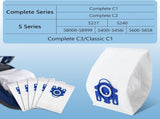 10 Packs 3D Airclean Bags Replacement for Miele GN Vacuum Cleaner Bags Fit for Miele Classic C2 C3 V1258-DP02-C-1166
