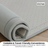 Kitchee Foam Floor Mat 200x200cm - Padded Thick Deep Soft Tatami Style Rug Grey V238-SUPDZ-41169835229264