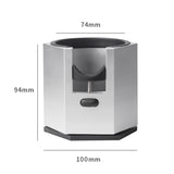 Silver Diamond Professional Aluminum Espresso Tamping Station - Adjustable Portafilter Holder Stand V888-ELOSUNG23972