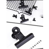 SWETRACE Coating Note Clips Rectangular Document Holding 15Pcs 2In 5*4.7cm Black V1189-LWWAL-20260327-03304