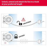 Double Line 30m Outdoor Retractable Washing Line V1366-AZ2-W-24289