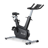 Everfit Exercise Bike Spin Bike Electromagnetic Smart Home Fitness 24-Level Resistance 120kg EB-I-EM-S800-BK
