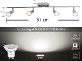 Modern 4 Light Track Lighting Kit LED V178-23361