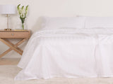 KENSINGTON 1200TC COTTON SHEET SET IN STRIPE-QUEEN - WHITE ABM-202134