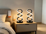 White Infinity-Shaped Night Light 2-Pack Night Light Ambient Lighting Modern Home V1347-124-WHI-46792