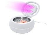 Ultrasonic UV Cleaner Portable 42khz Dual Mode Cleaner 180-220ml with Chamber and Timer for Dentures V985-ULTRASONICCLEANER