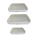 3pcs Zippered Hard Pouch Clear Hard Pouch Container Storage Box for Clothes Toys Cosmetics V1294-YM0901-3117240265711