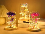 White & Silver Butterfly Flower Lamp - Decorative LED Table Lamp for Home Ambiance V1192-D27