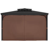 Gazebo Outdoor, Fit Most 2840 x 2840 x 2110 mm Gazebos, 4-Panel Sidewall Gazebo Privacy V952-SMLTCL10FT10KOIO4V0
