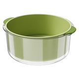 Double Layer Drain Basket Separate Design Foldable Fruit Vegetable Wash Storage Basket for Kitchen V1294-YM0901-3117230433211