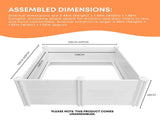 Rooster Farms 1.48m PVC Dog Whelping Box Puppy Birthing Pen - Anti-Crush Rail V238-SUPDZ-41965128384592