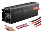 Pure Sine Wave Inverter, 3000 Watt, Power Inverter with 2 AC Outlets 2 USB Port 1 Type-C Port, LCD V952-CZXNBQ3000WC2N69YV3