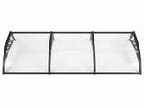 Instahut Window Door Awning 0.8mx3m Transparent AWN-08X3-CLR