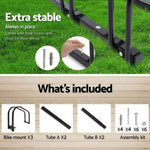 Weisshorn 3 Bike Stand Rack Bicycle Storage Floor Parking Holder Cycling Black BIKE-3-BK