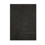 100% SHETLAND RAGG WOOL Half Zip Up Knit JUMPER Pullover Mens Sweater Knitted - Plain Black - M V563-SW-HZ-FBK99B-M