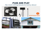 Shutter Exhaust Fan, 305 mm /12 inch with Temperature Humidity Controller, EC-motor, 904 CFM, V952-BYCSPQSDJEC12J2DNV3